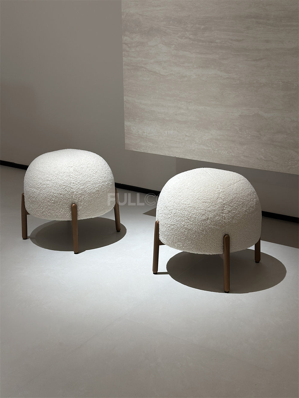 The Boucle Dome Stool