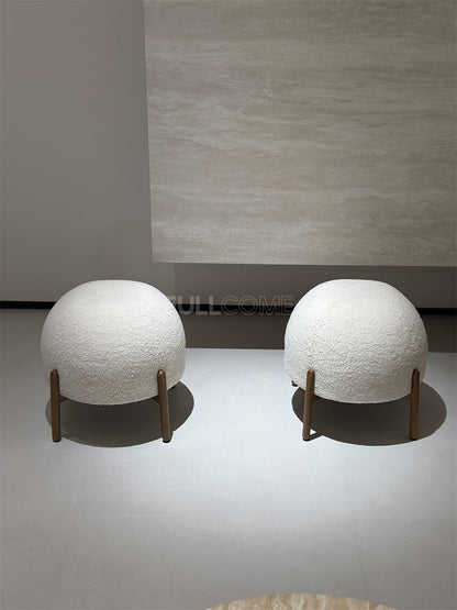 The Boucle Dome Stool