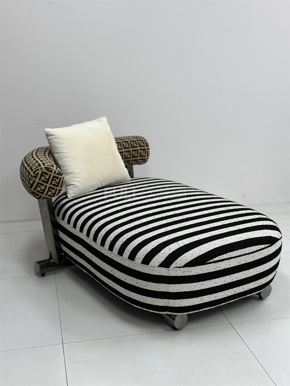 The Striped Bolster Chaise