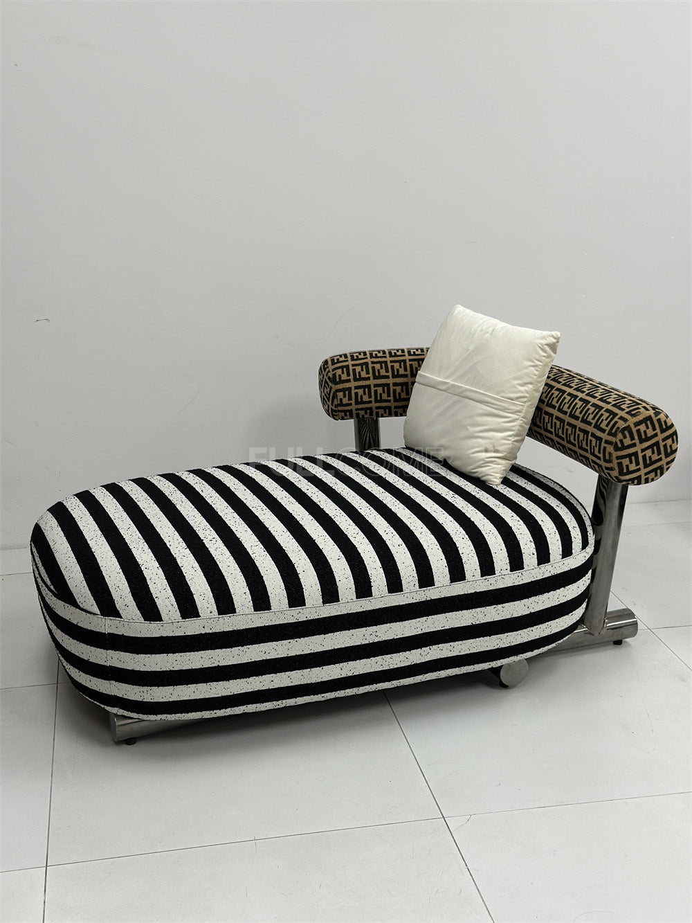 The Striped Bolster Chaise