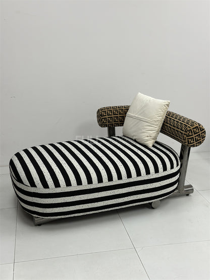 The Striped Bolster Chaise