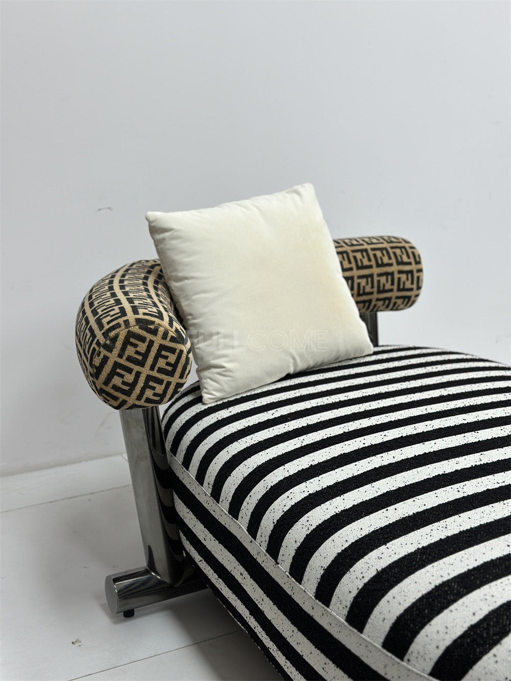 The Striped Bolster Chaise