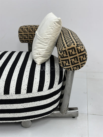 The Striped Bolster Chaise