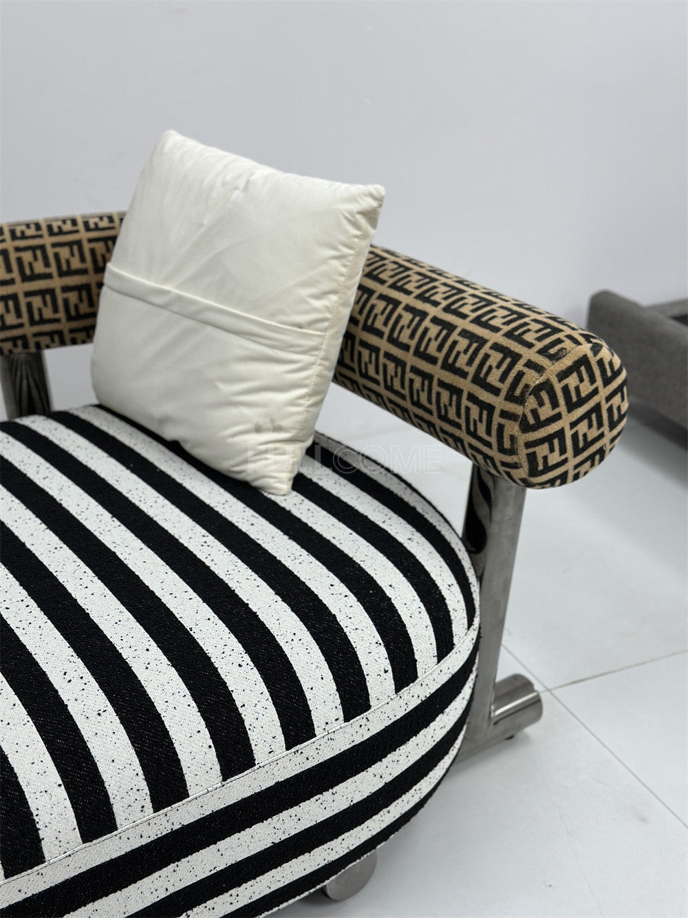 The Striped Bolster Chaise
