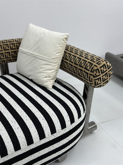 The Striped Bolster Chaise