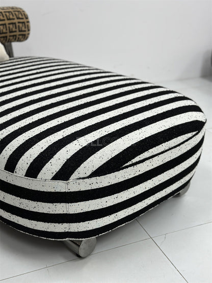 The Striped Bolster Chaise