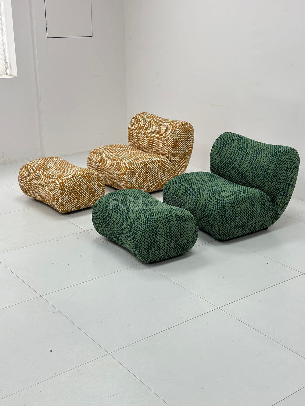 The Stacked Roll Lounge Chair