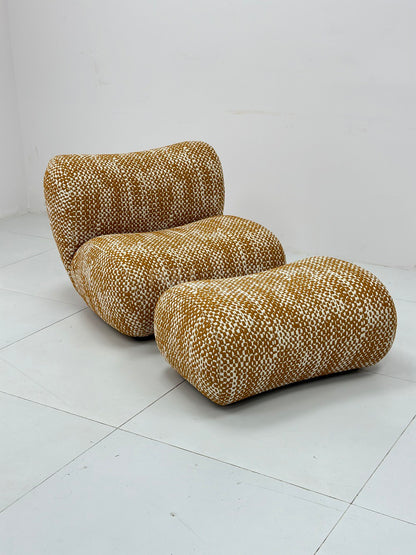 The Stacked Roll Lounge Chair