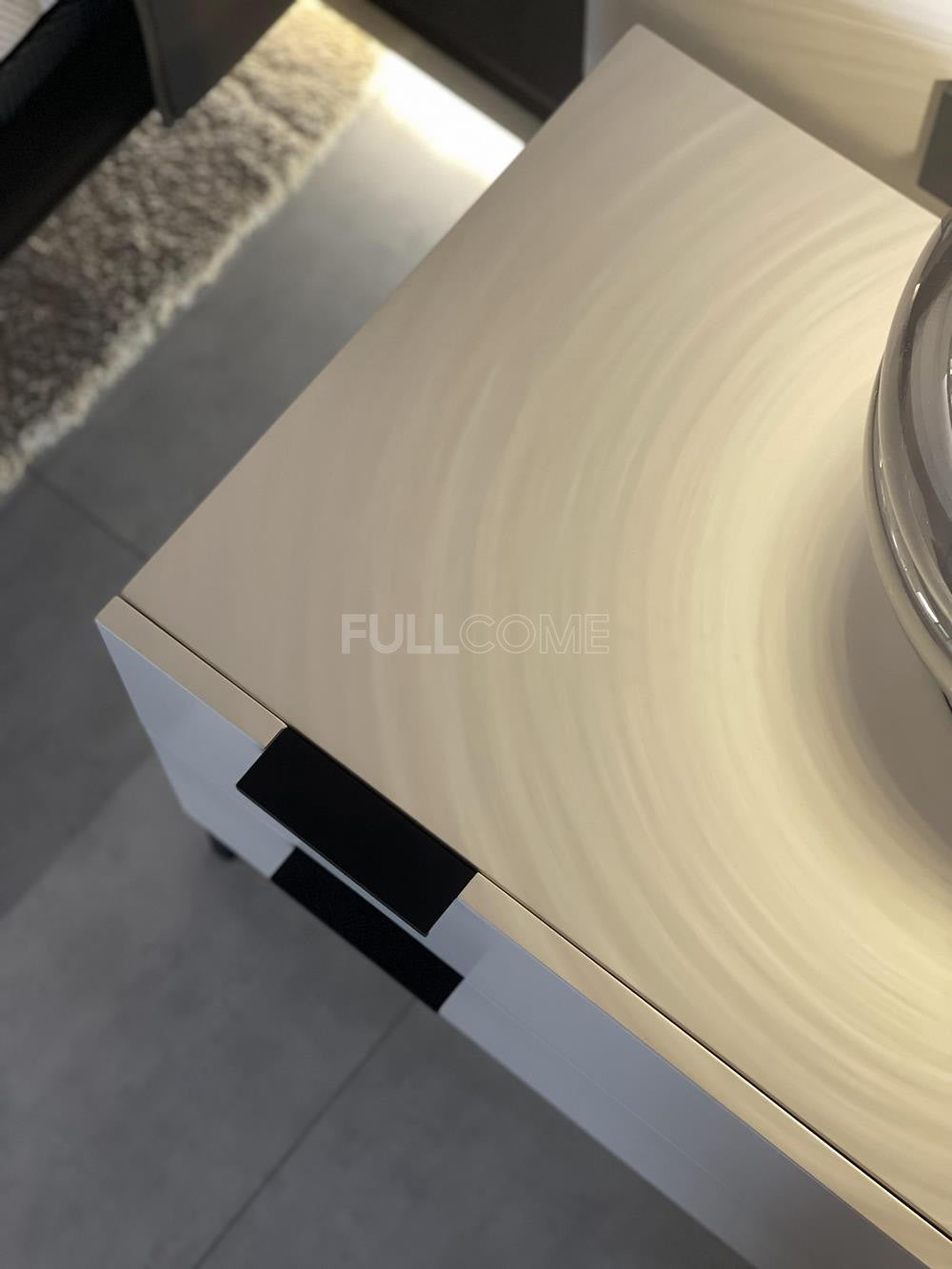 The Mist White Two-Drawer Nightstand