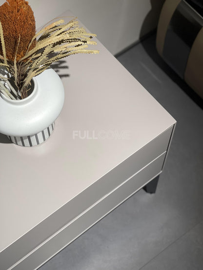 The Grey Notch-Drawer Nightstand