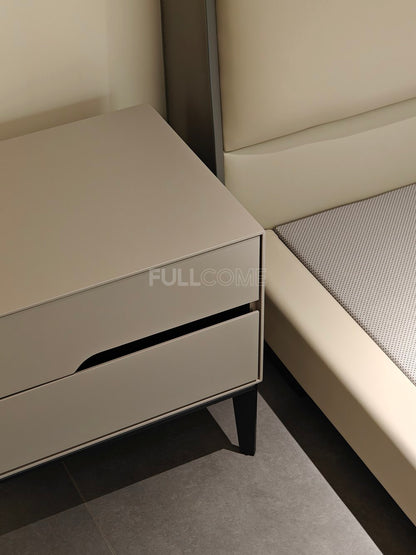 The Grey Notch-Drawer Nightstand