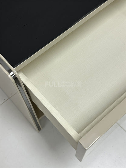 The Glass Inset Nightstand