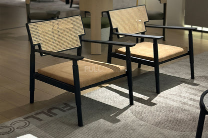 The Stepped Cane Armchair