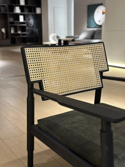 The Stepped Cane Armchair