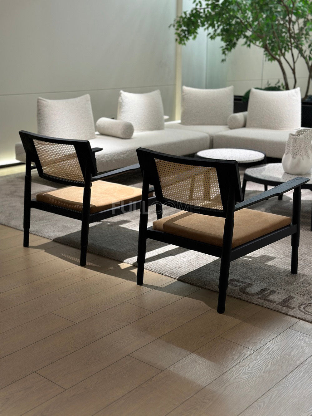 The Stepped Cane Armchair