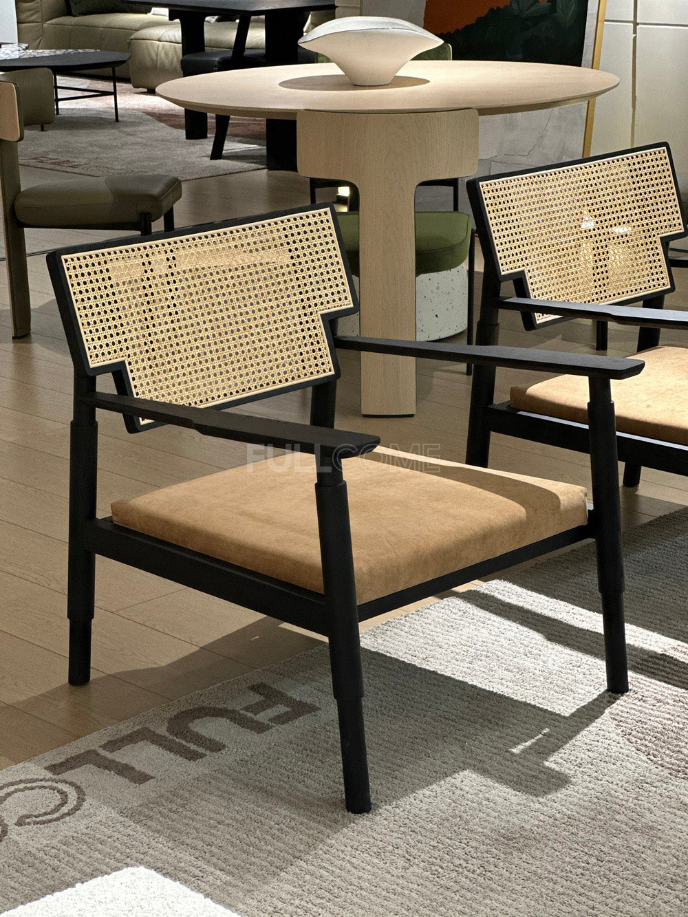 The Stepped Cane Armchair