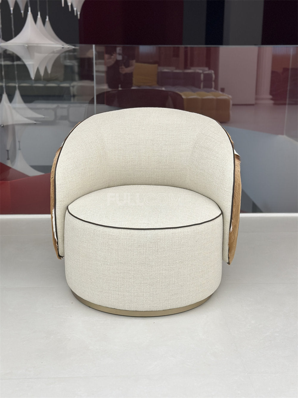 The Hide Drape Swivel Chair