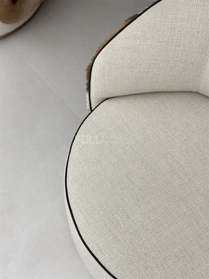 The Hide Drape Swivel Chair