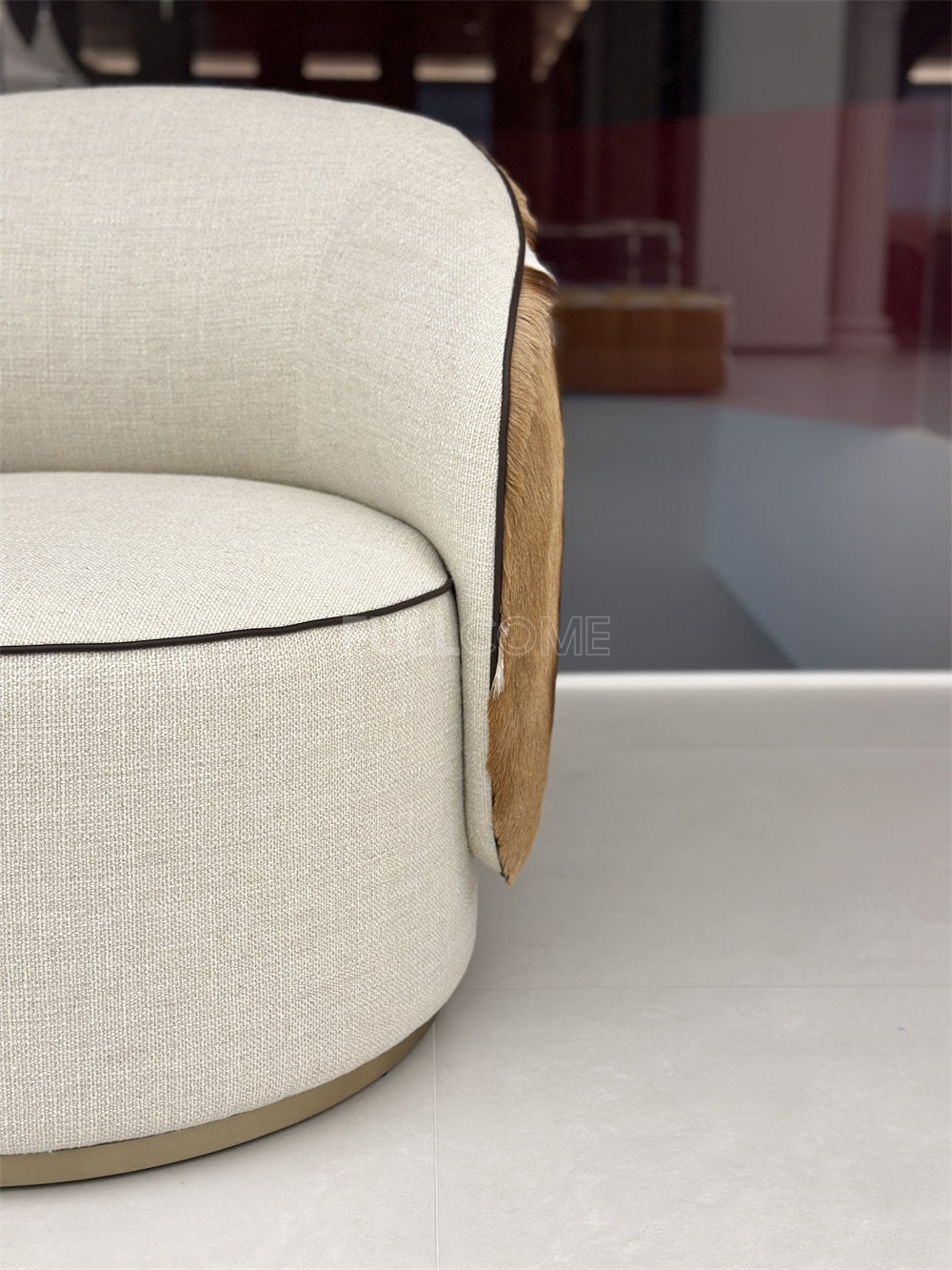 The Hide Drape Swivel Chair