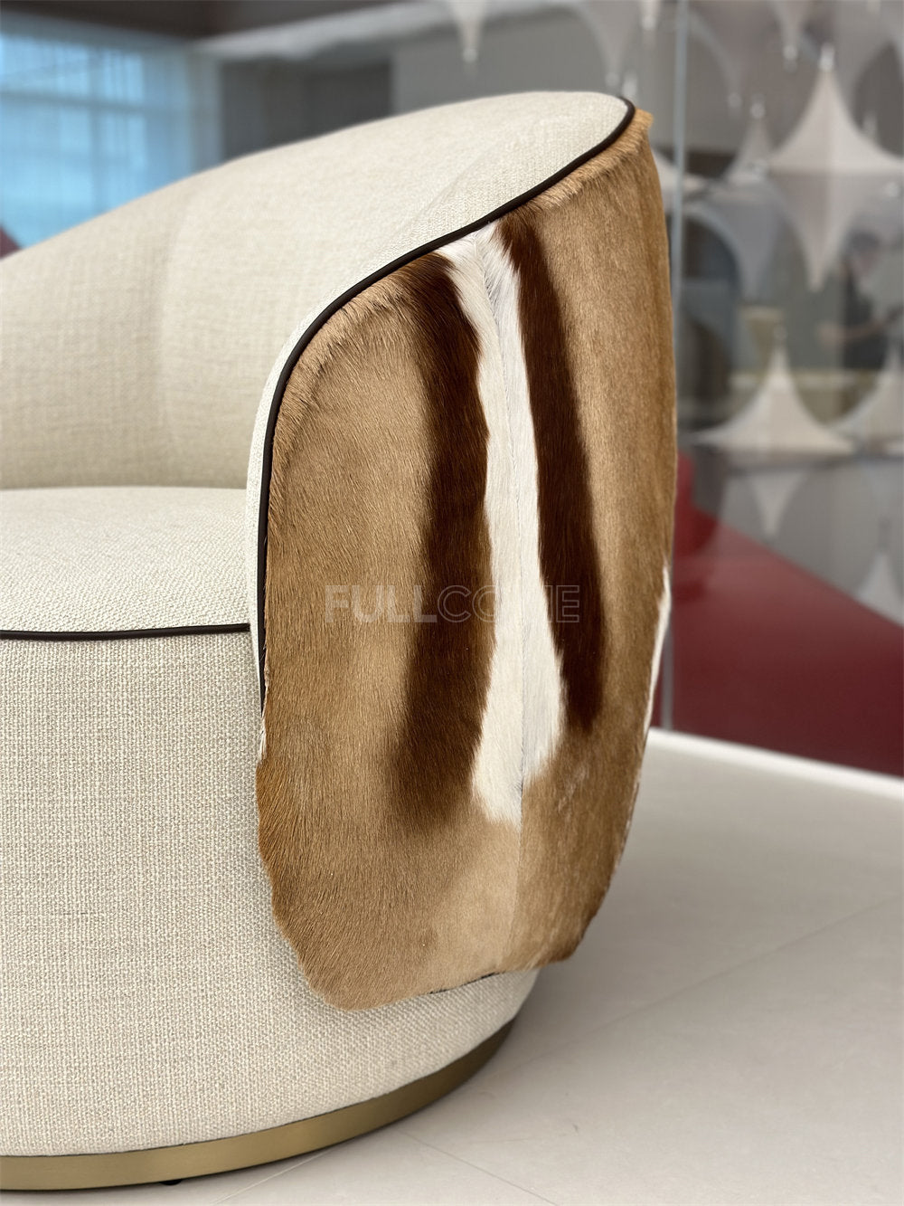 The Hide Drape Swivel Chair