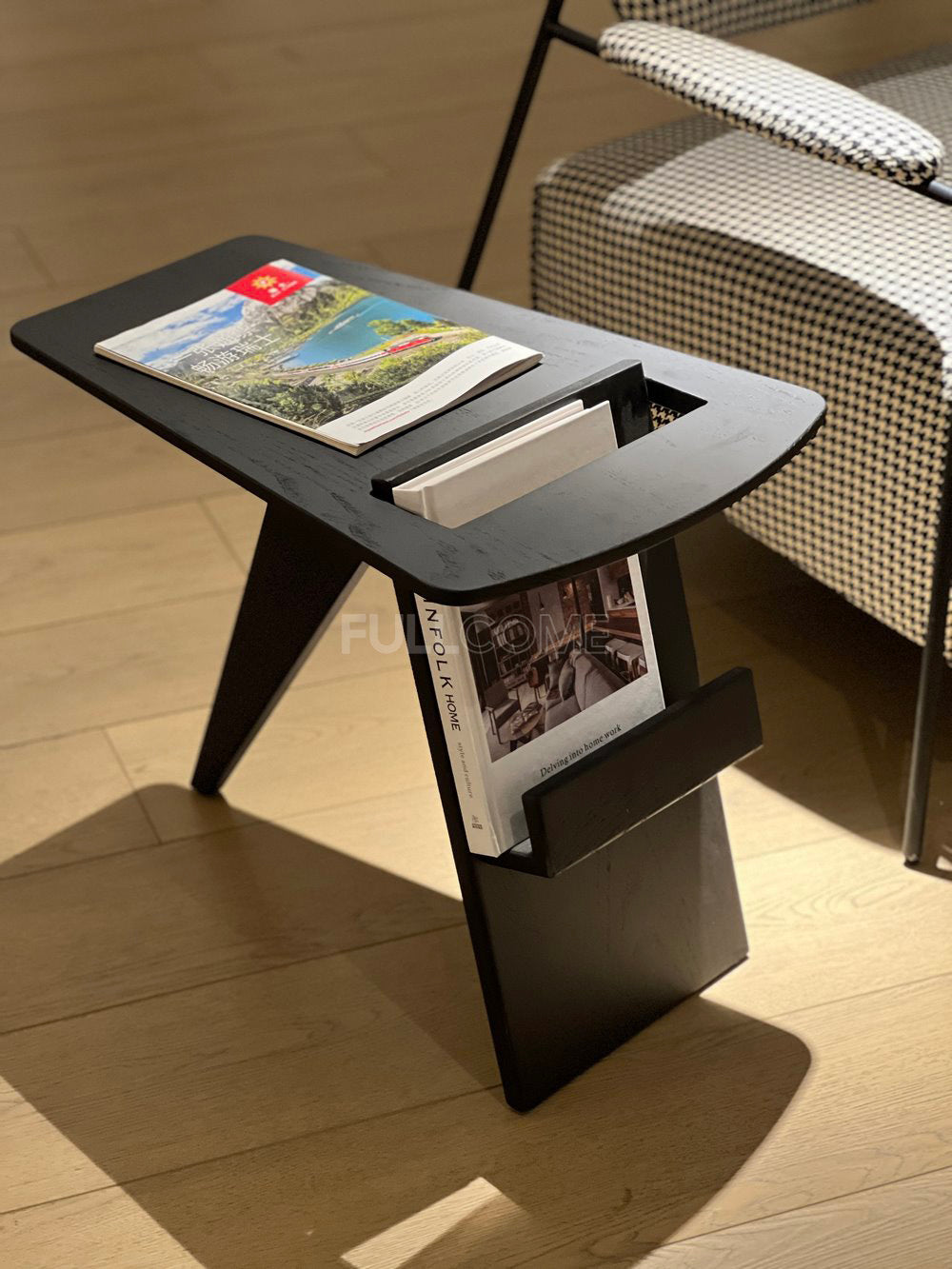 The A-Frame Magazine Side Table