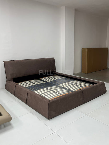 The Cocoa Bolster Headboard Bed