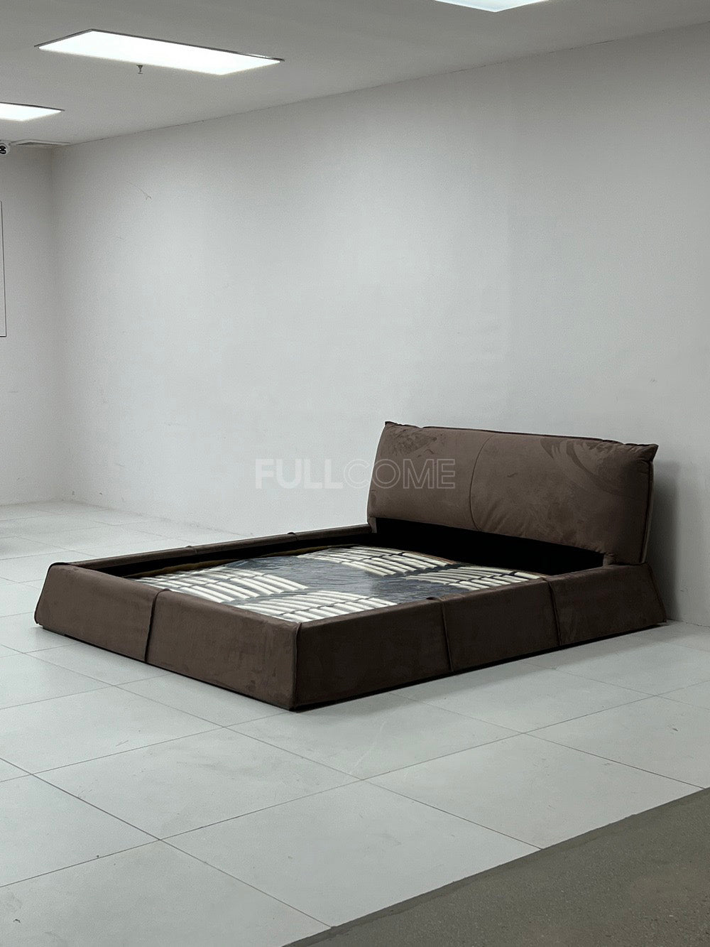 The Cocoa Bolster Headboard Bed