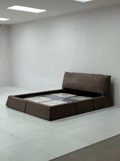 The Cocoa Bolster Headboard Bed