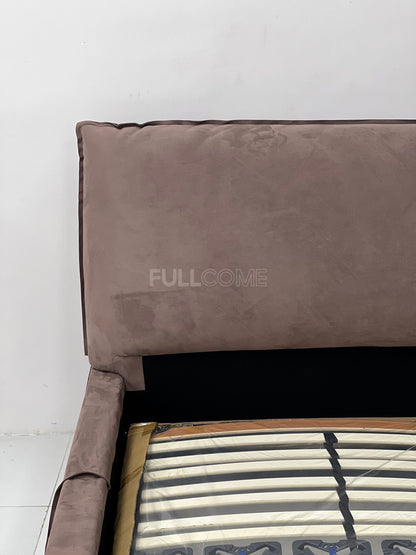 The Cocoa Bolster Headboard Bed