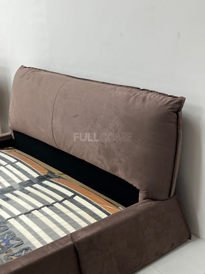 The Cocoa Bolster Headboard Bed