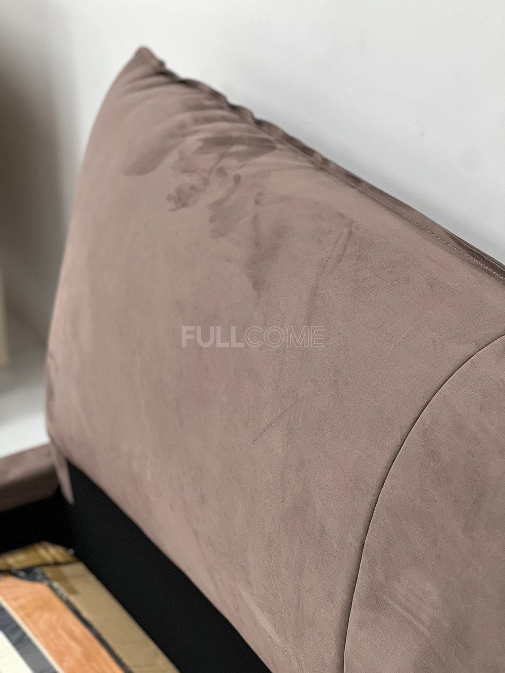 The Cocoa Bolster Headboard Bed