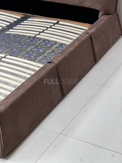 The Cocoa Bolster Headboard Bed