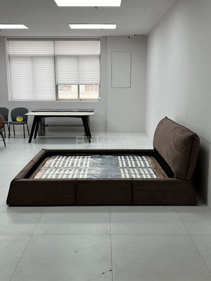 The Cocoa Bolster Headboard Bed