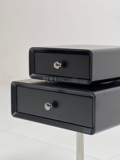 The Pedestal Stacked Drawer Nightstand