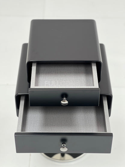 The Pedestal Stacked Drawer Nightstand