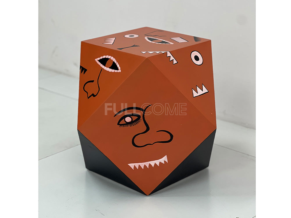 The Painted Face Side Table