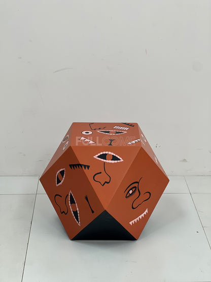 The Painted Face Side Table