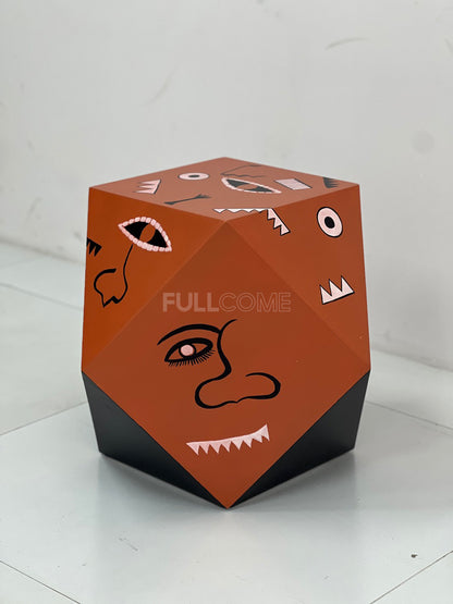 The Painted Face Side Table