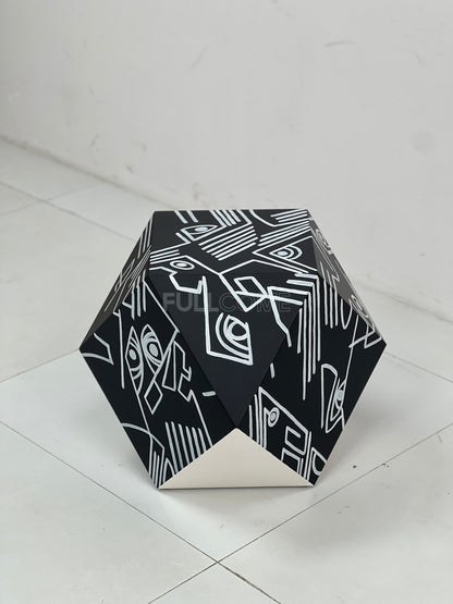 The Line Art Facet Side Table