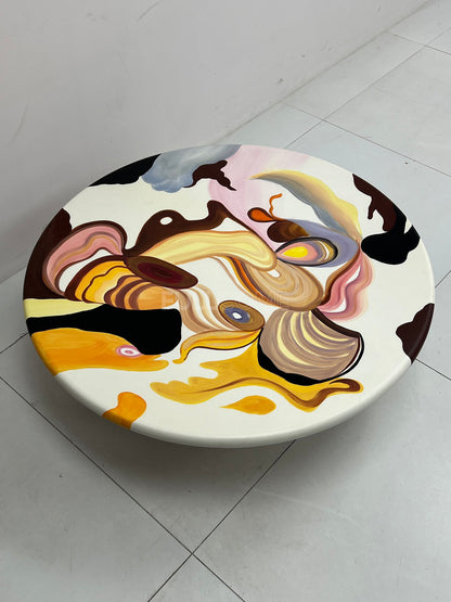The Ochre Painted Coffee Table
