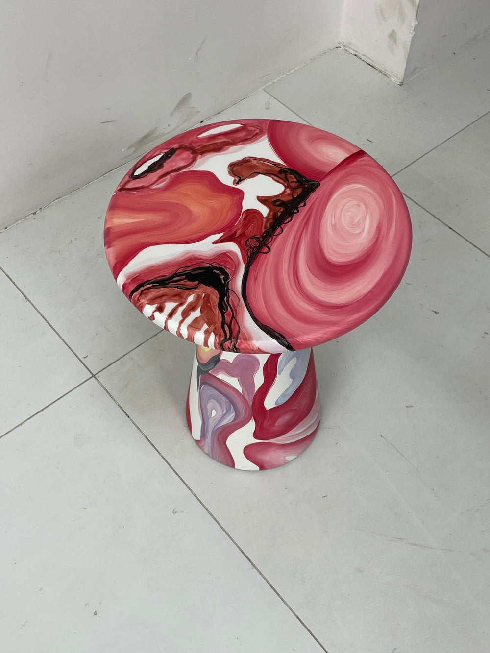 The Mushroom Swirl Side Table