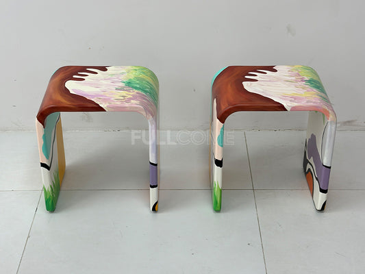 The Painted Arch Stool
