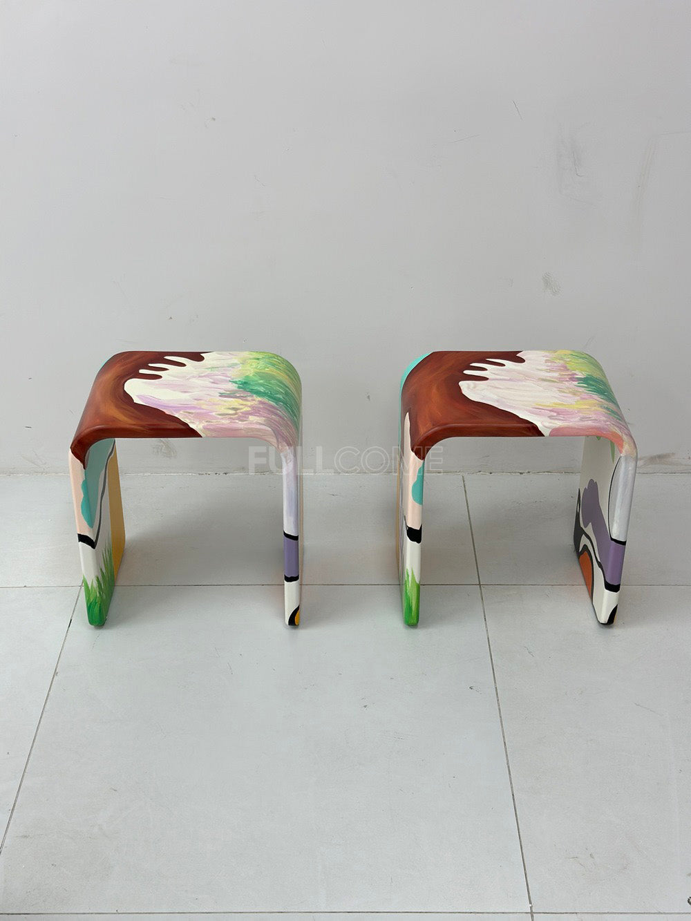 The Painted Arch Stool