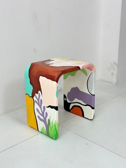 The Painted Arch Stool