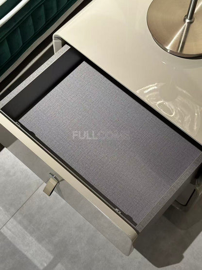 The Gloss Grey Tab Nightstand
