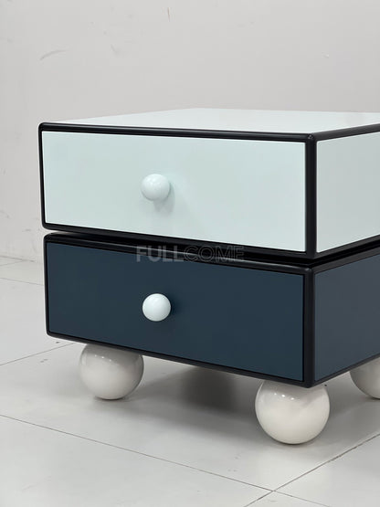 The Haze Blue Twin Nightstand