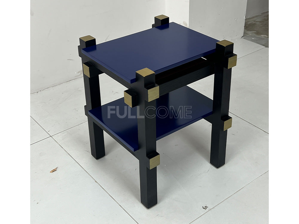 The Brass-Corner Side Table