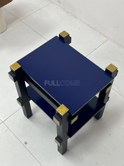 The Brass-Corner Side Table