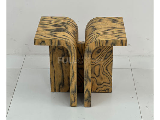 The Zebra Stripe Arch Side Table