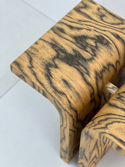 The Zebra Stripe Arch Side Table